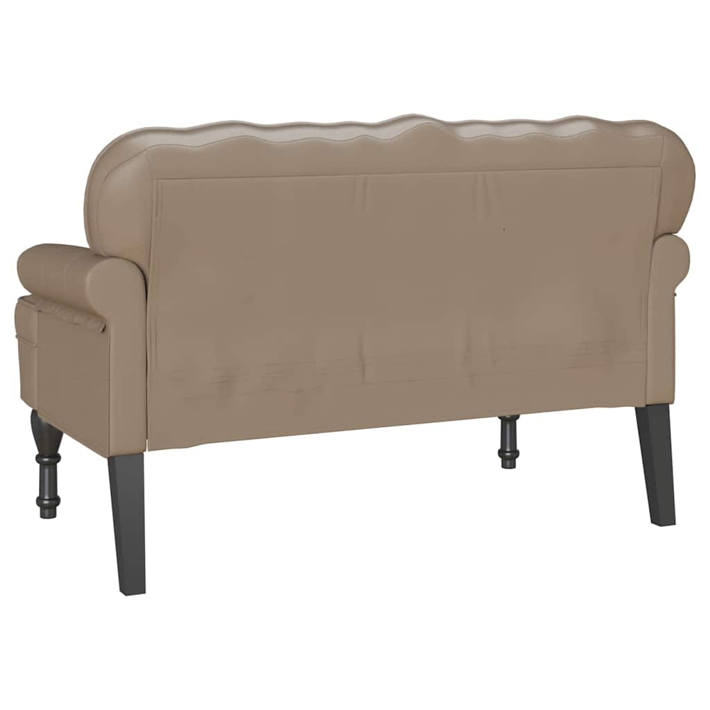 vidaXL Fotel Chesterfield Cappuccino 119,5 x 64,5 x 75 cm