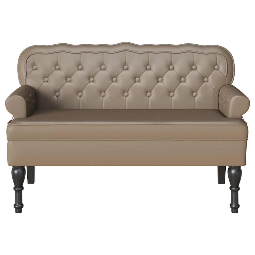 vidaXL Fotel Chesterfield Cappuccino 119,5 x 64,5 x 75 cm