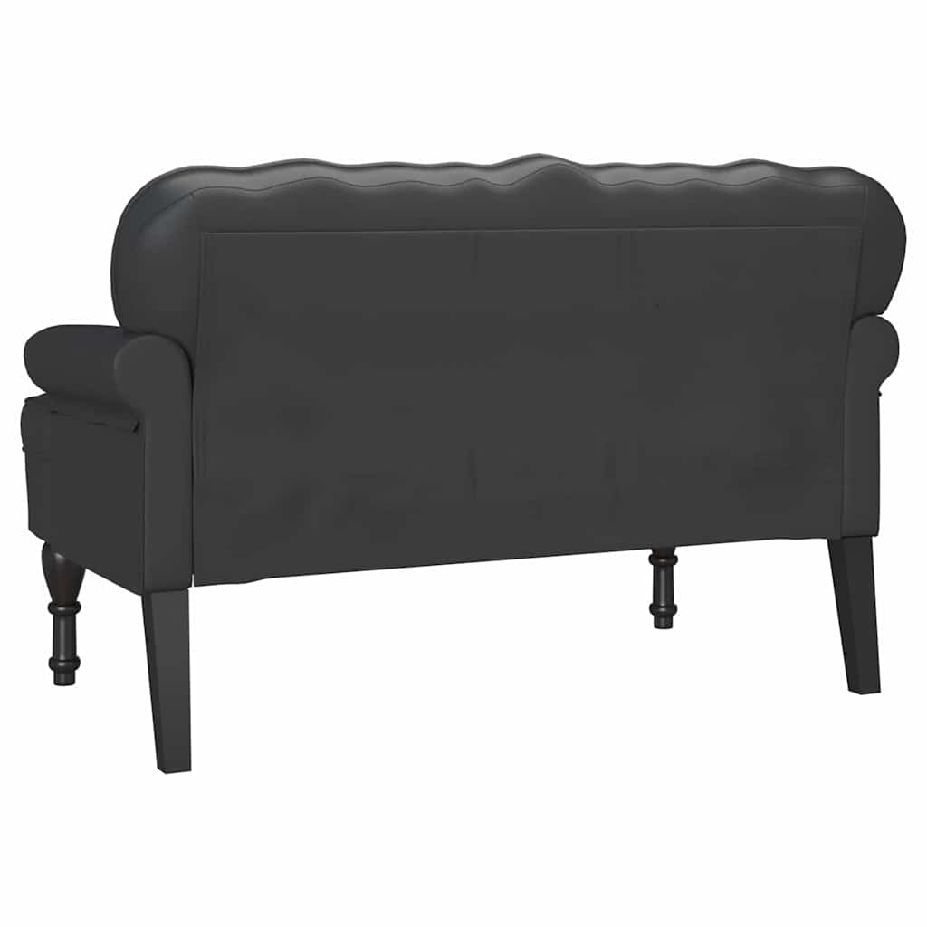 vidaXL Fotel Chesterfield Czarny 119,5 x 64,5 x 75 cm
