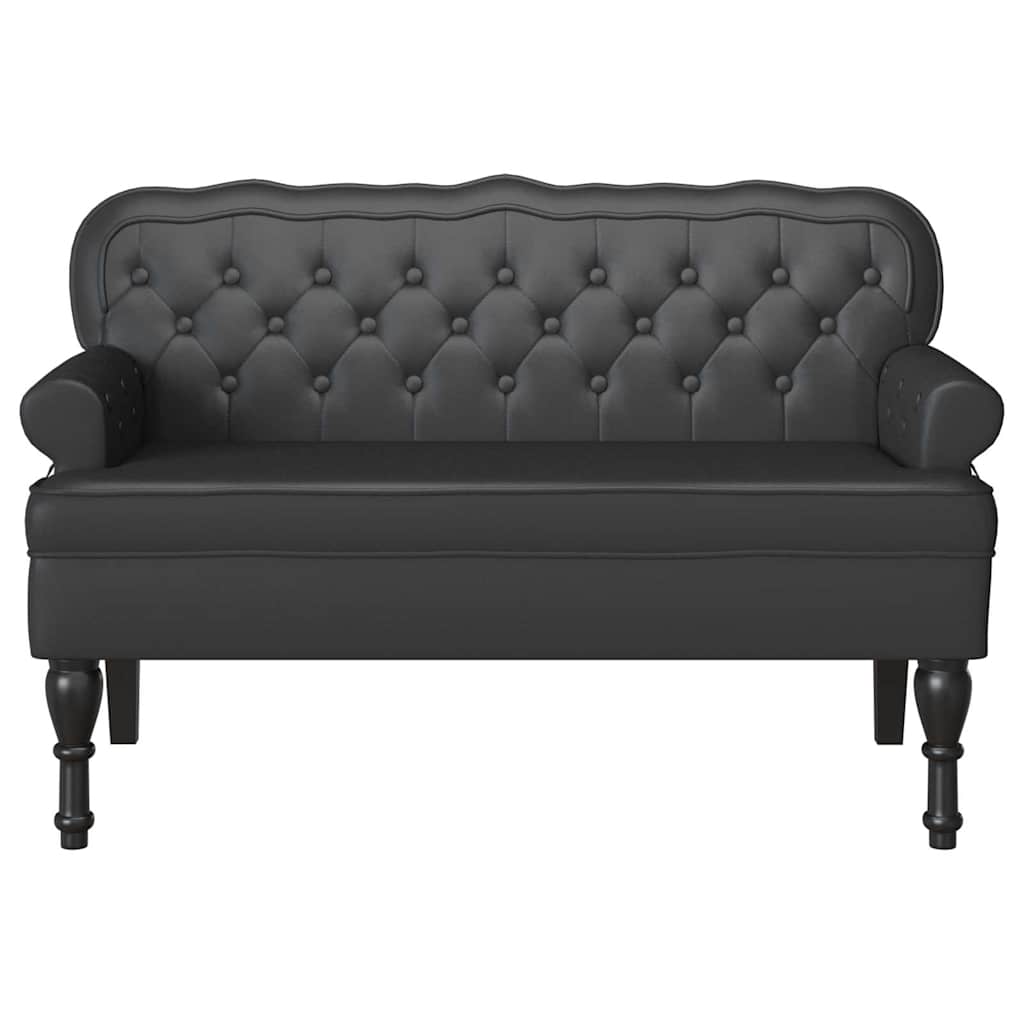 vidaXL Fotel Chesterfield Czarny 119,5 x 64,5 x 75 cm