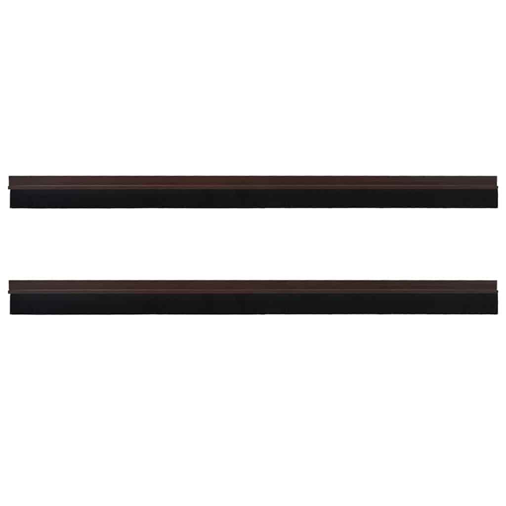 vidaXL Szczotki uszczelniające do drzwi samoprzylepne 2 pcs Brązowy