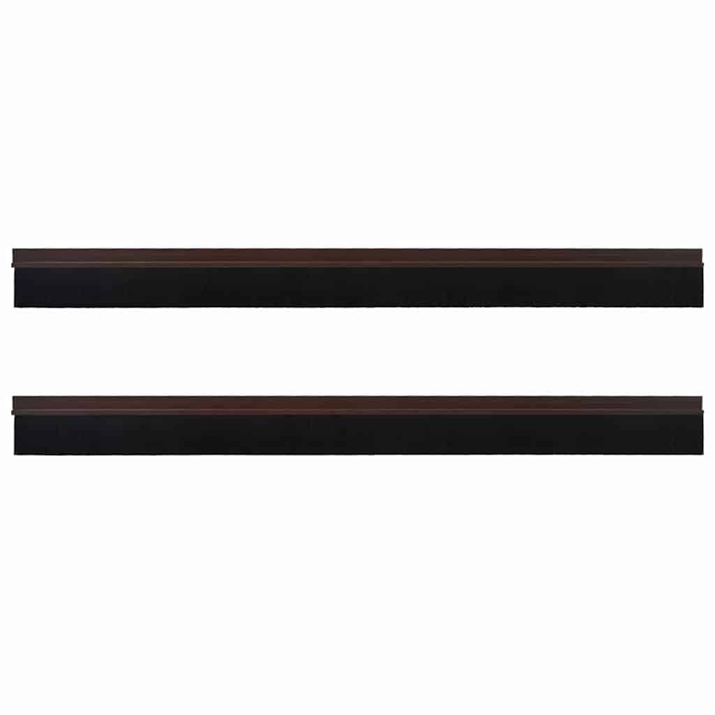 vidaXL Szczotki uszczelniające do drzwi samoprzylepne 2 pcs Brązowy