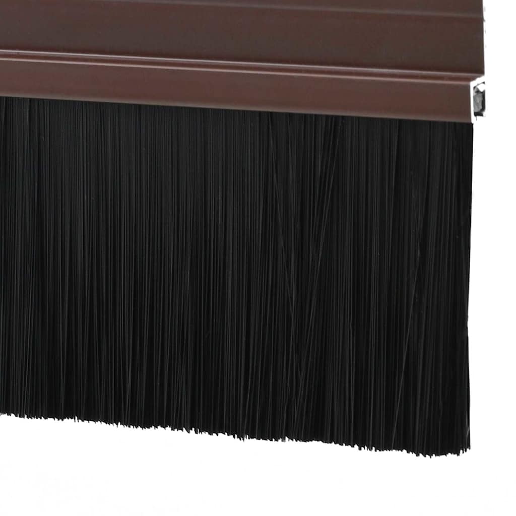vidaXL Szczotki uszczelniające do drzwi samoprzylepne 12 pcs Brązowy