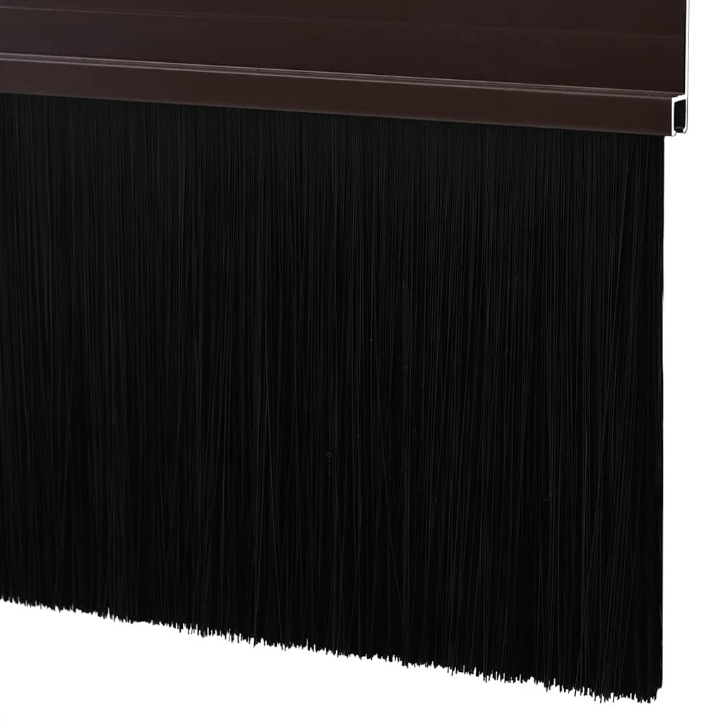 vidaXL Szczotki uszczelniające do drzwi samoprzylepne 12 pcs Brązowy