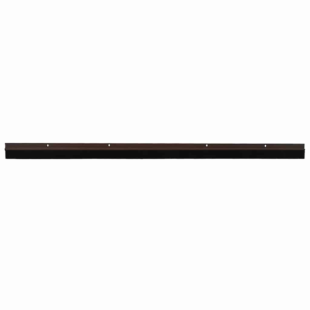 vidaXL Uszczelki z szczotką do drzwi na zatrzask 2 pcs Brązowy 100 cm