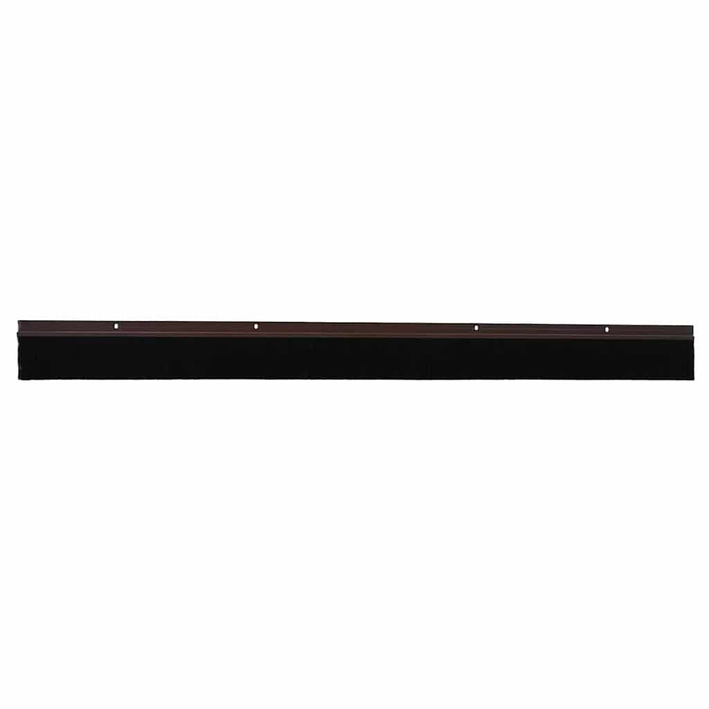 vidaXL Uszczelki z szczotką do drzwi na zatrzask 2 pcs Brązowy 100 cm