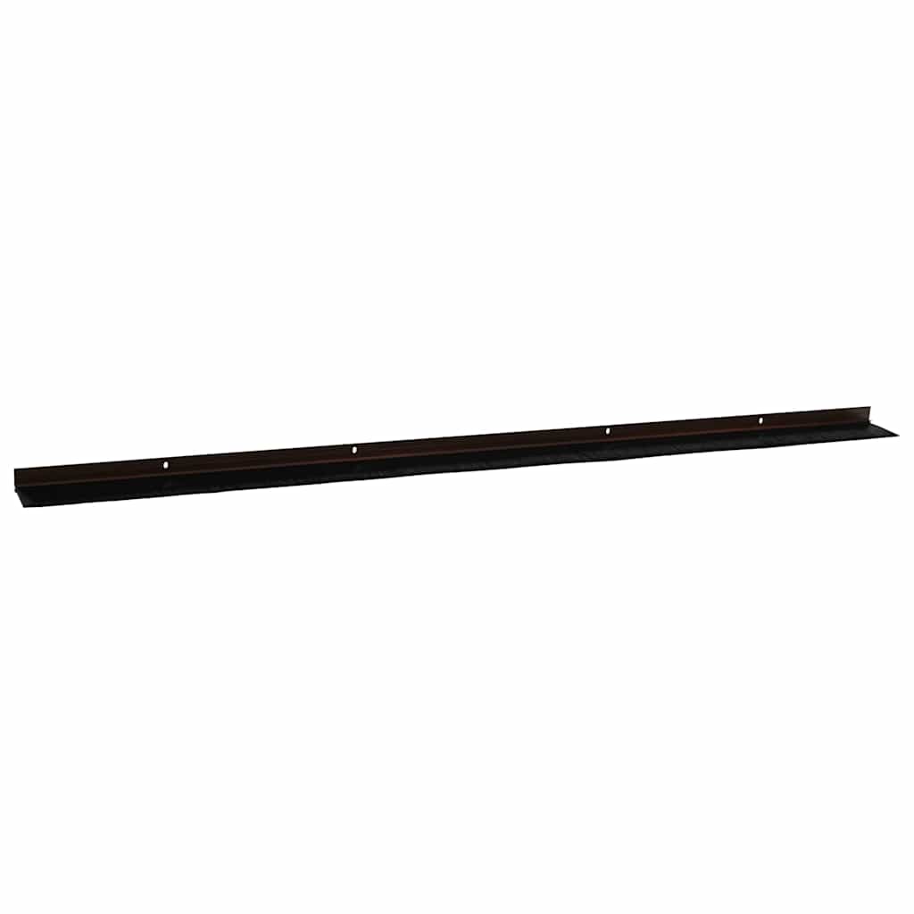 vidaXL Uszczelki z szczotką do drzwi na zatrzask 2 pcs Brązowy 100 cm