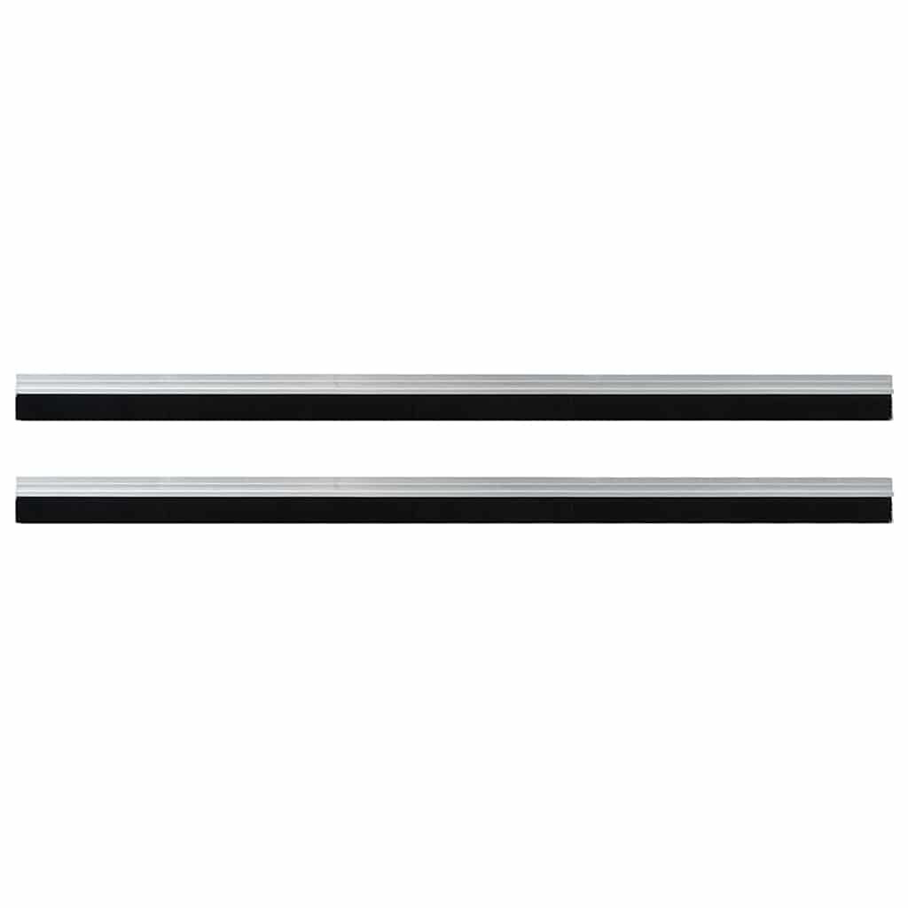 vidaXL Szczotki uszczelniające do drzwi samoprzylepne 2 pcs Srebrny