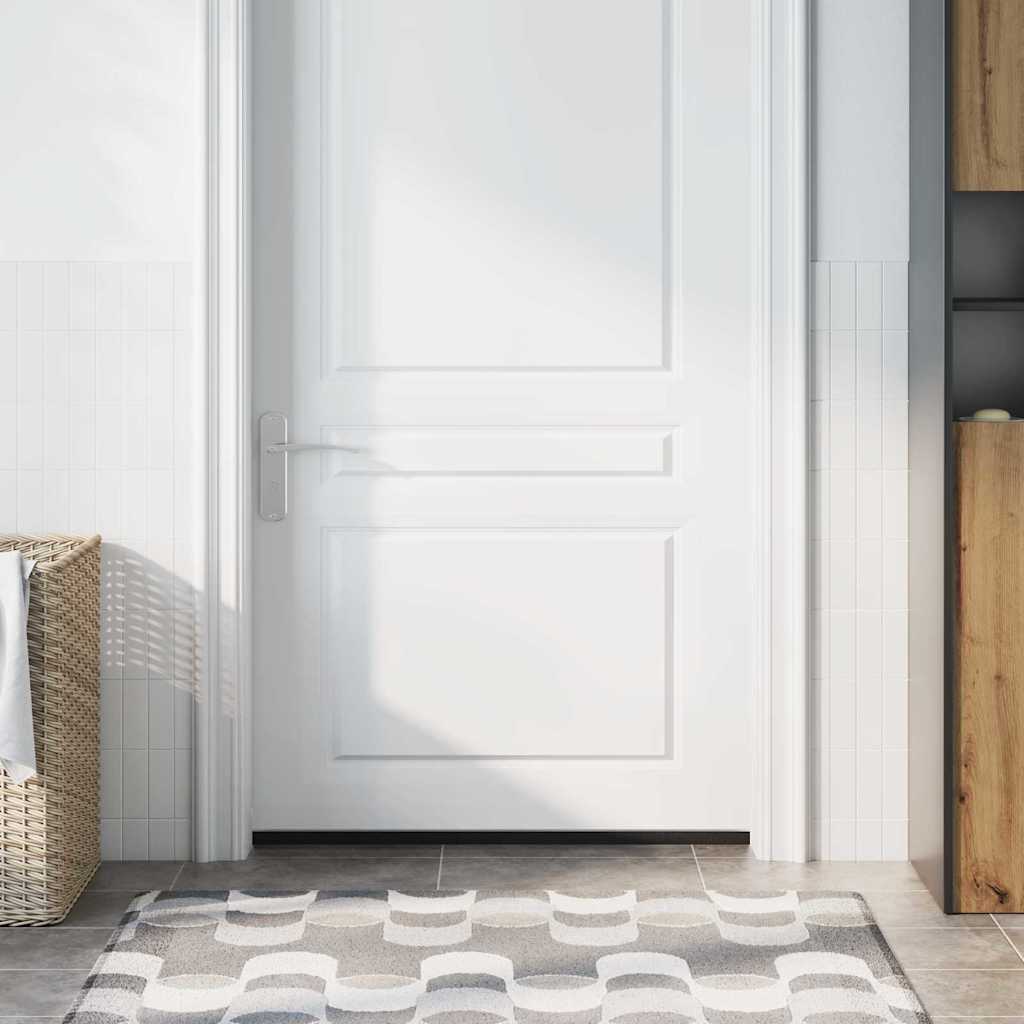 vidaXL Szczotki uszczelniające do drzwi samoprzylepne 2 pcs Srebrny