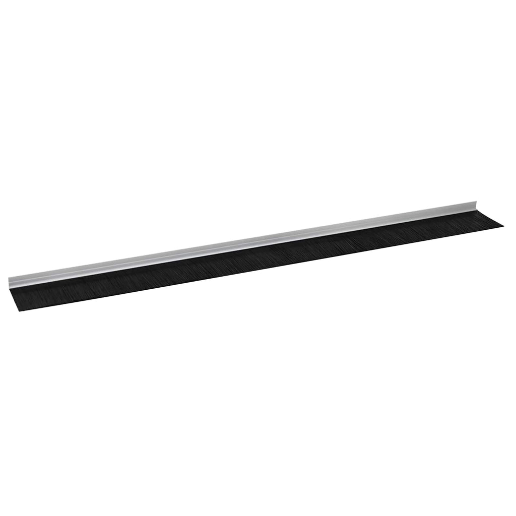 vidaXL Szczotki uszczelniające do drzwi samoprzylepne 2 pcs Srebrny