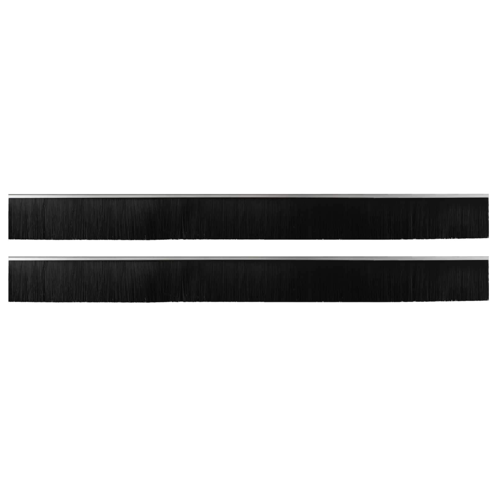 vidaXL Szczotki uszczelniające do drzwi samoprzylepne 2 pcs Srebrny