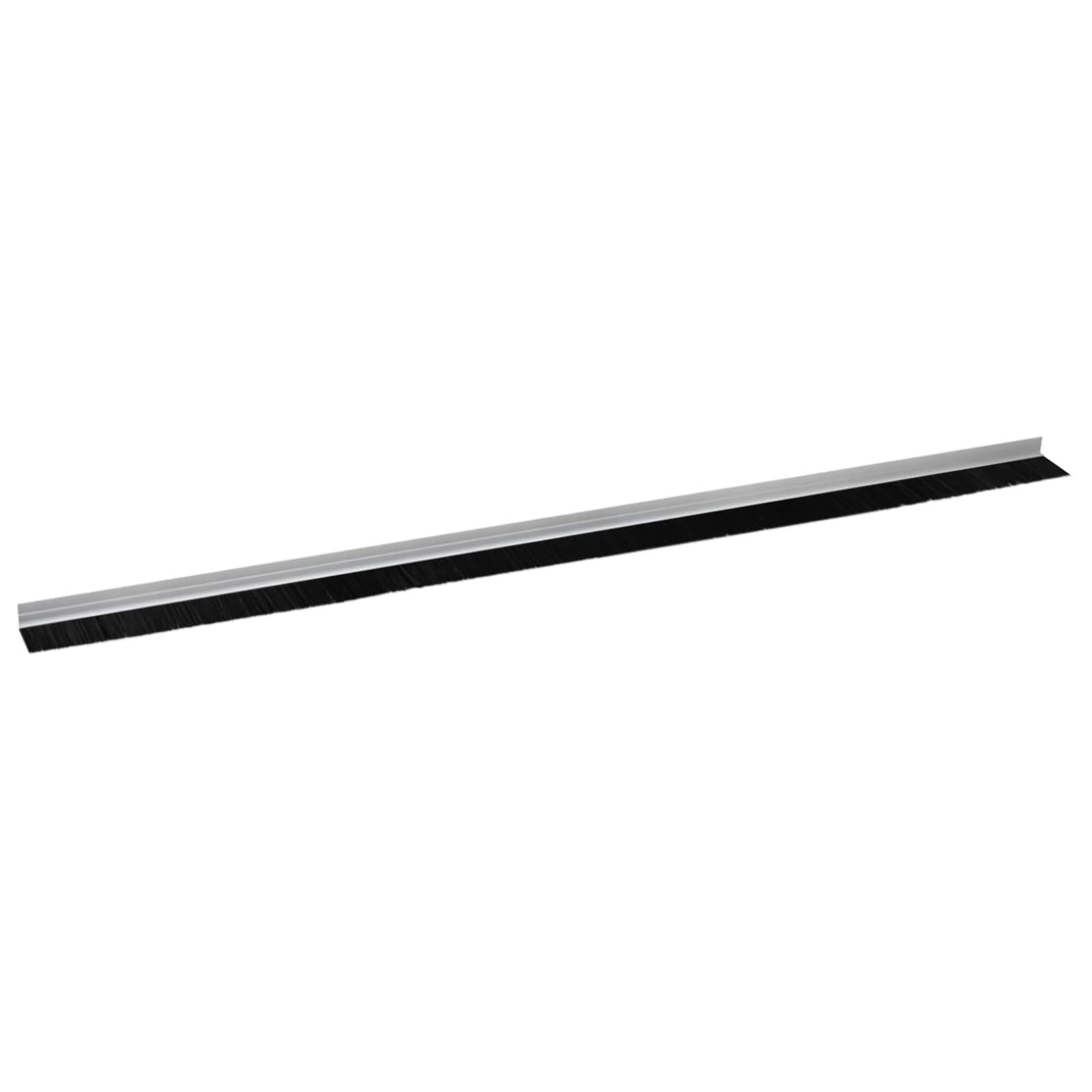 vidaXL Szczotki uszczelniające do drzwi samoprzylepne 12 pcs Srebrny