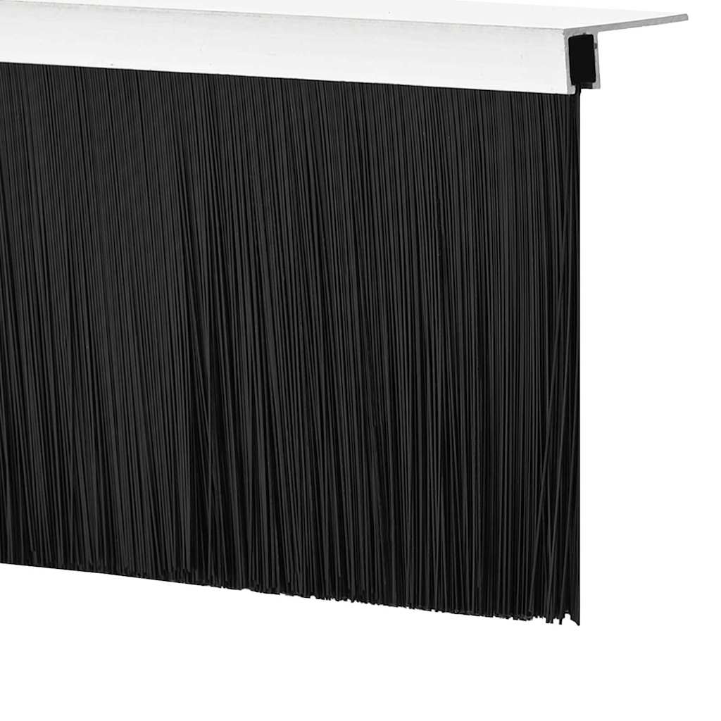 vidaXL Uszczelki z szczotką do drzwi na zatrzask 6 pcs Srebrny 100 cm