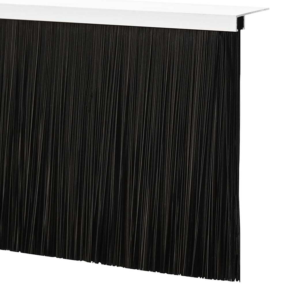 vidaXL Uszczelki z szczotką do drzwi na zatrzask 6 pcs Srebrny 100 cm