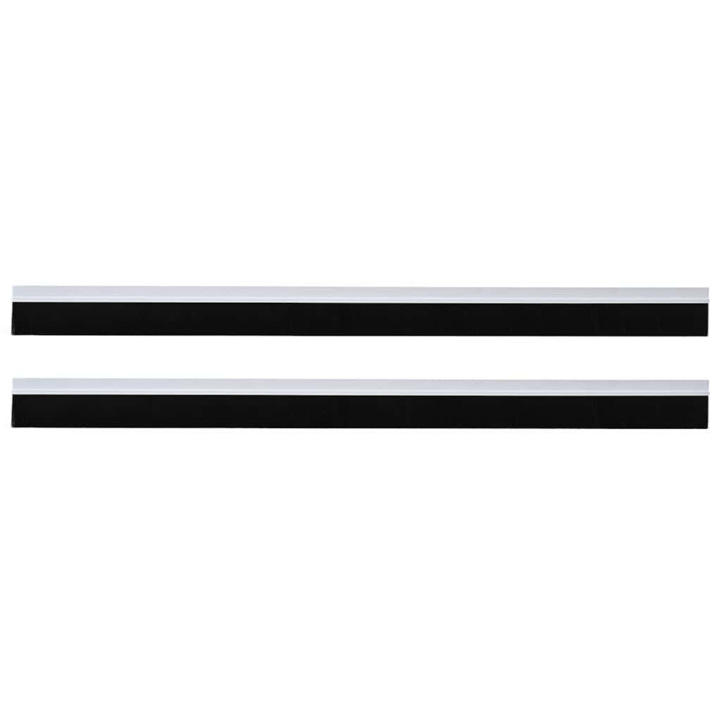vidaXL Szczotki uszczelniające do drzwi samoprzylepne 2 pcs Biały