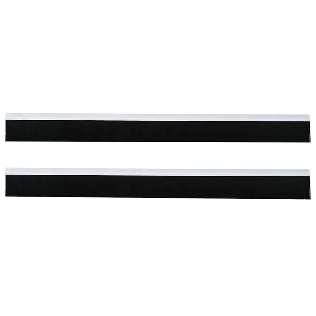 vidaXL Szczotki uszczelniające do drzwi samoprzylepne 2 pcs Biały
