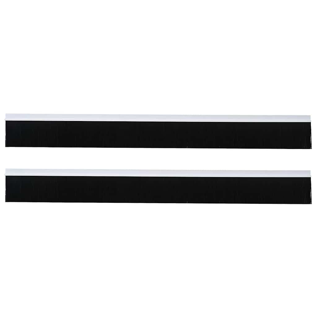 vidaXL Szczotki uszczelniające do drzwi samoprzylepne 2 pcs Biały