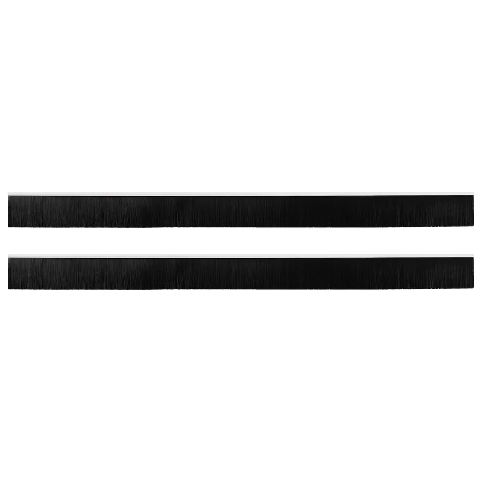 vidaXL Szczotki uszczelniające do drzwi samoprzylepne 2 pcs Biały