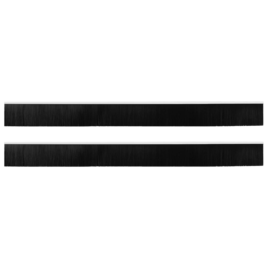 vidaXL Szczotki uszczelniające do drzwi samoprzylepne 2 pcs Biały