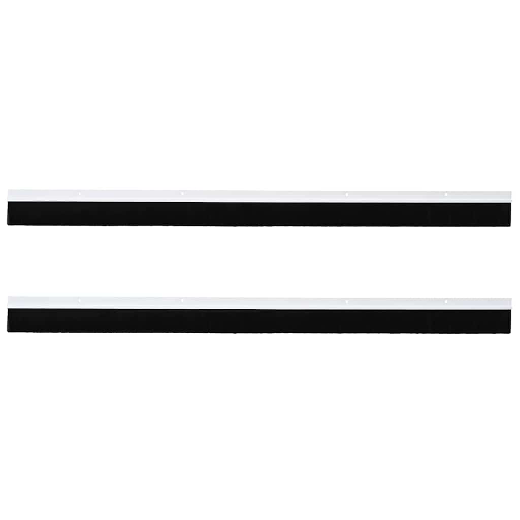vidaXL Uszczelki z szczotką do drzwi na zatrzask 2 pcs Biały 100 cm