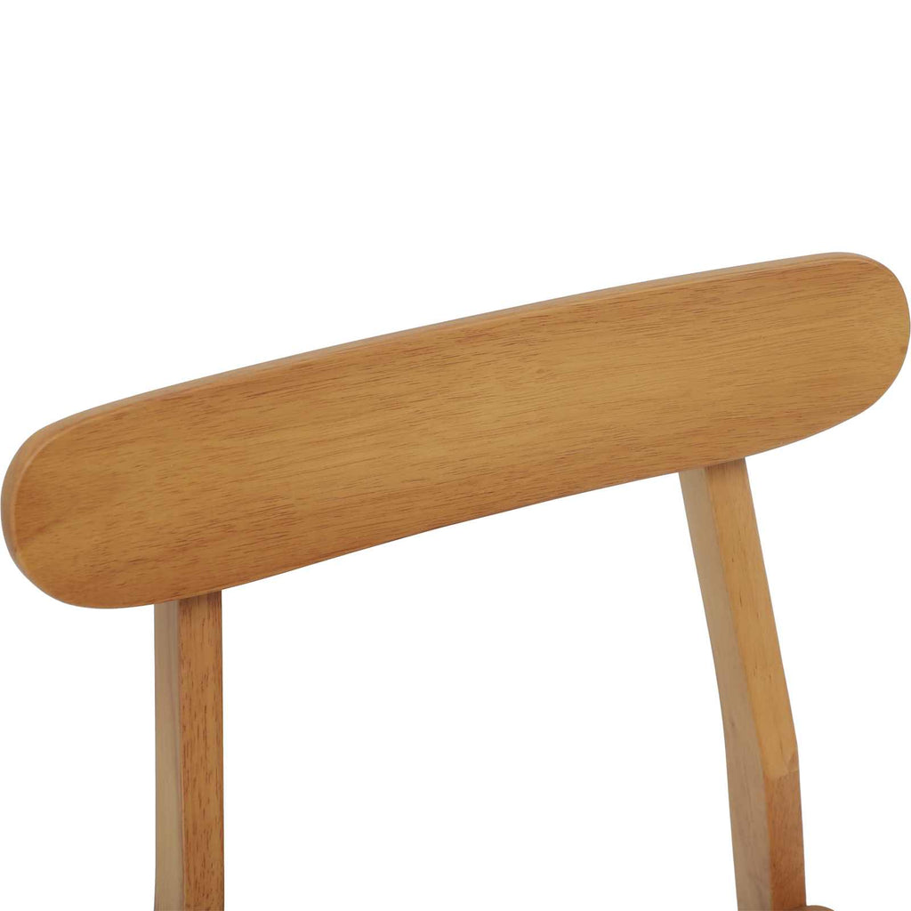 vidaXL Krzesło jadalniane 2 pcs Naturalny 43 x 44,5 x 77 cm