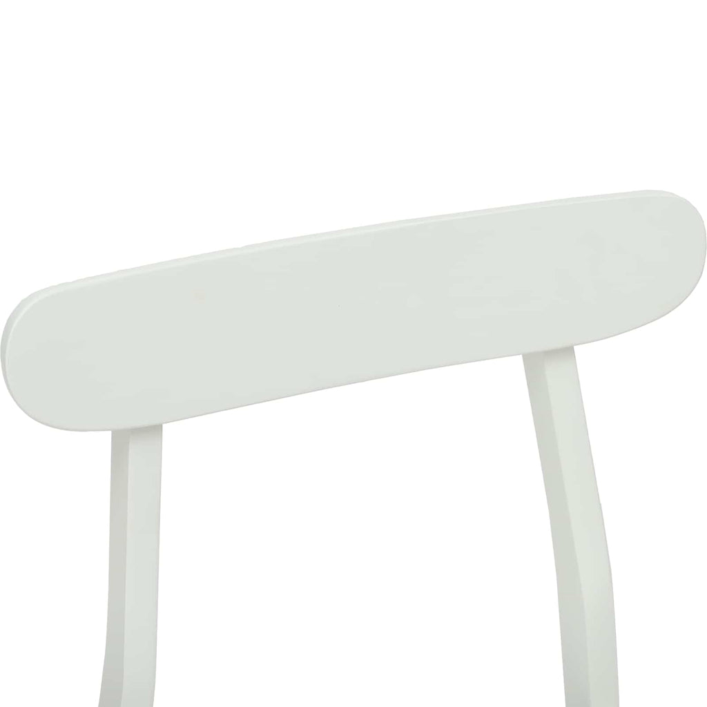 vidaXL Krzesło jadalniane 2 pcs Biały 43 x 44,5 x 77 cm Drewno Gumowe