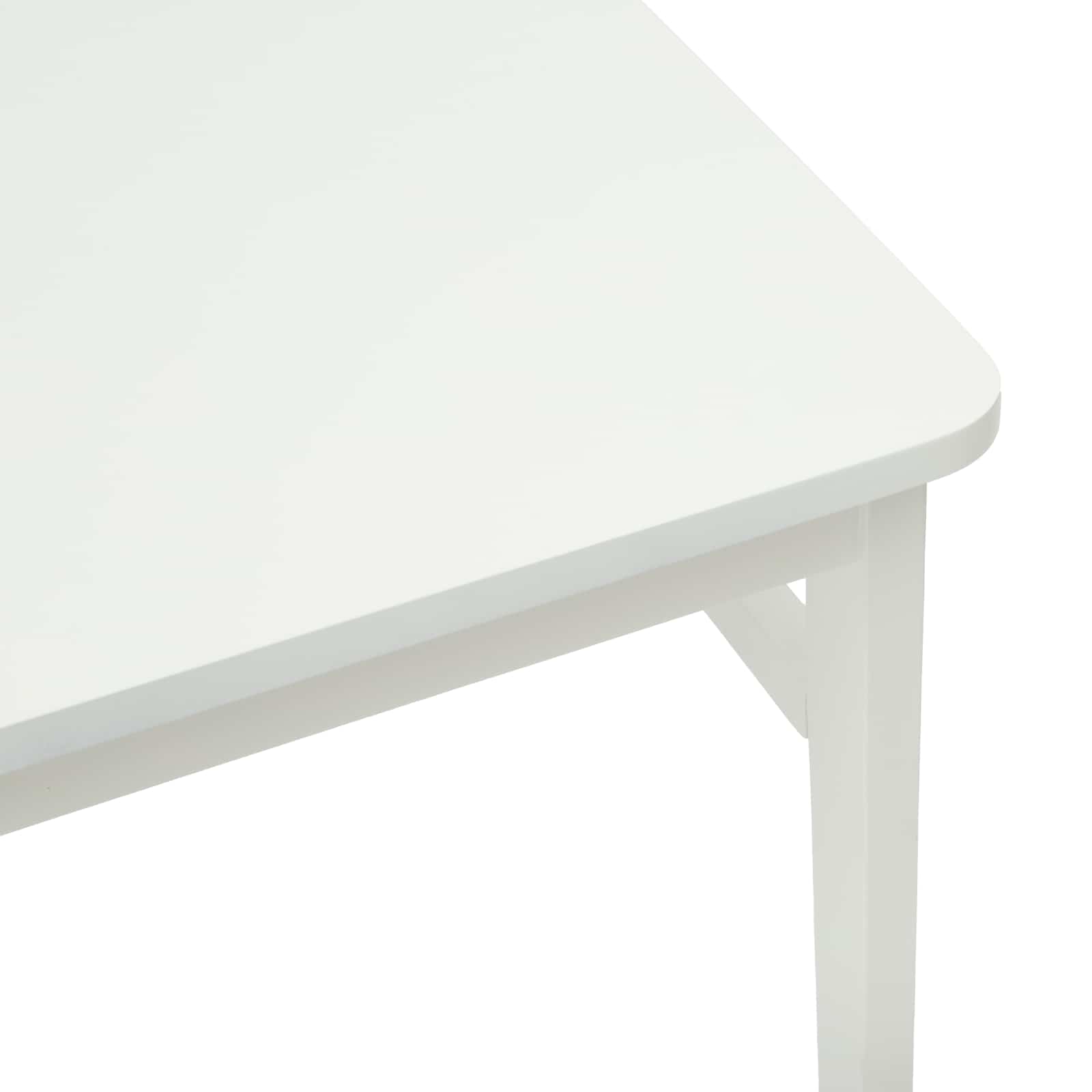 vidaXL Krzesło jadalniane 2 pcs Biały Drewno Gumowe
