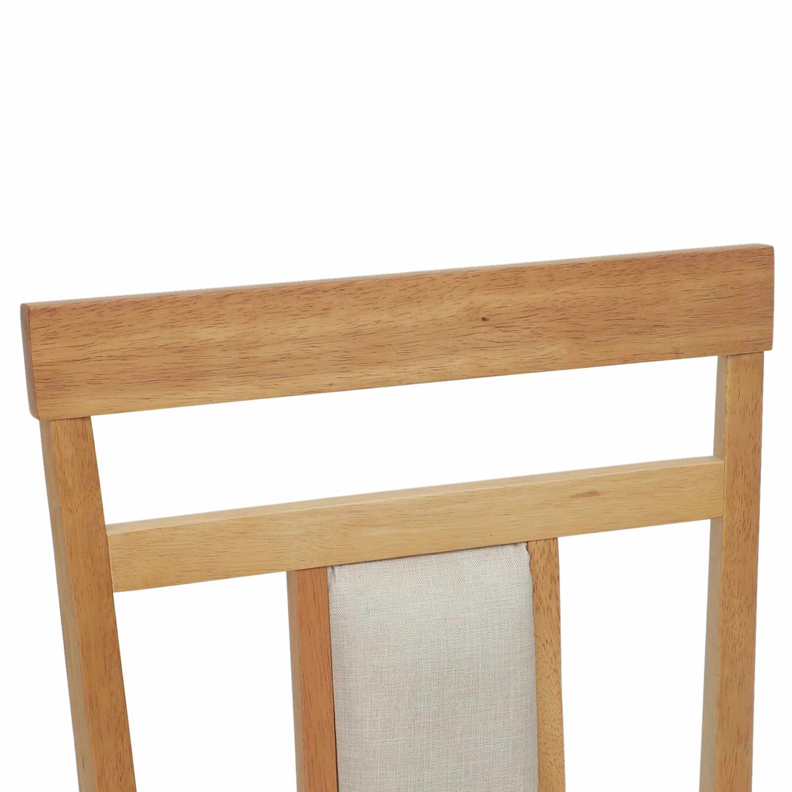 vidaXL Krzesło jadalniane 2 pcs Naturalny i jasny Drewno Gumowe