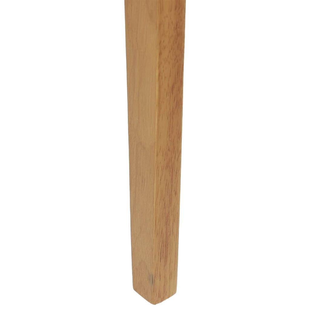 vidaXL Krzesło jadalniane 2 pcs Naturalny Drewno Gumowe