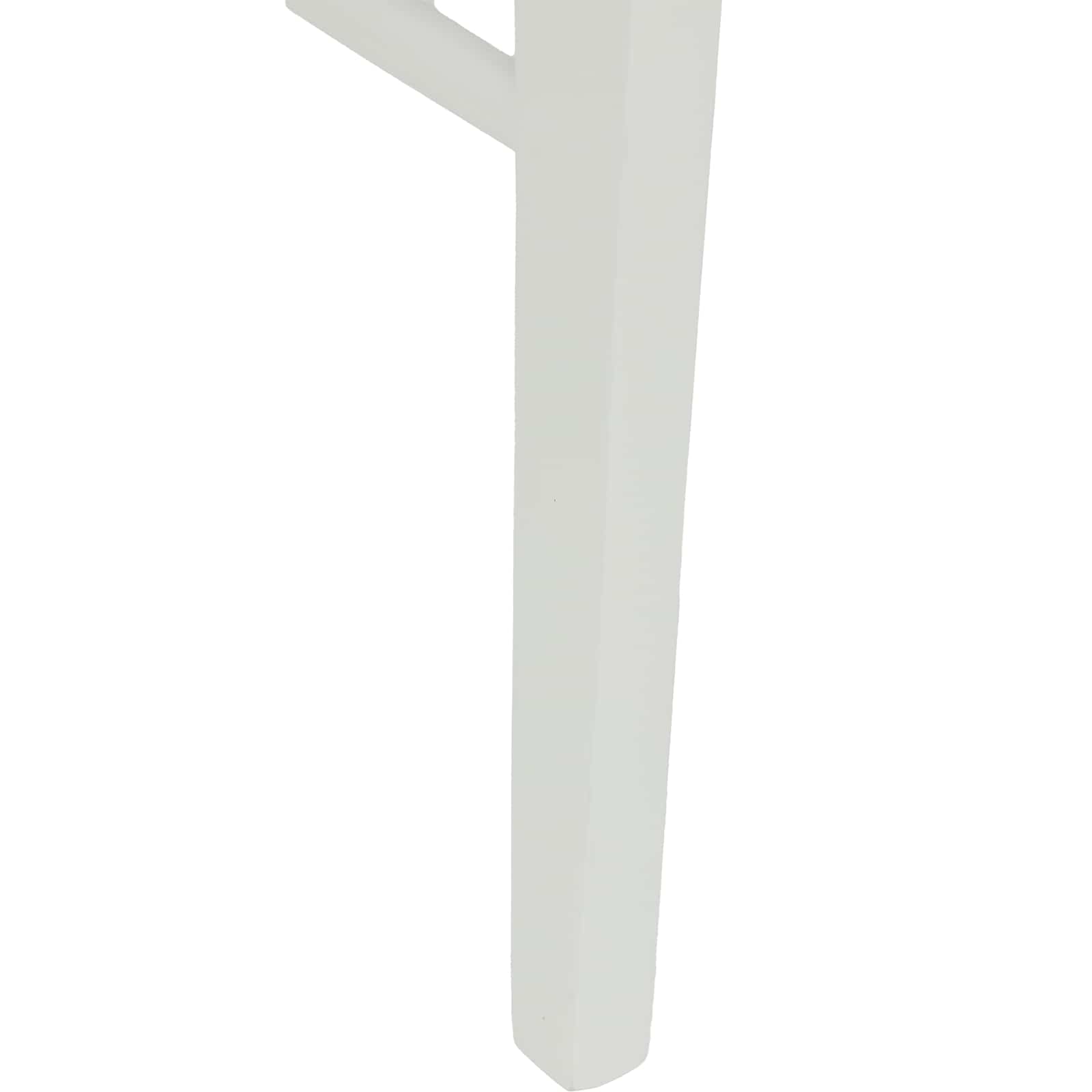 vidaXL Krzesło jadalniane 2 pcs Biały Drewno Gumowe