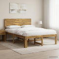 vidaXL Podwójna rama łóżka z wezgłowiem ROSTOCK Biały 140 x 190 cm
