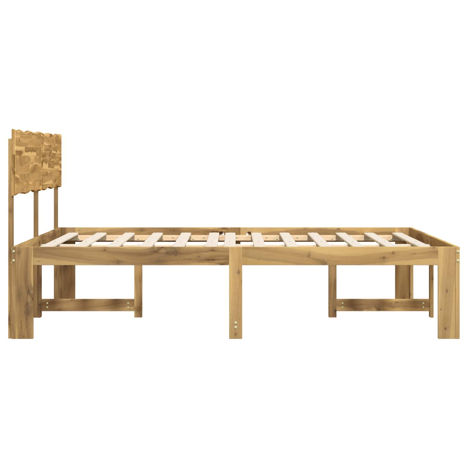 vidaXL Podwójna rama łóżka z wezgłowiem ROSTOCK Biały 180 x 200 cm
