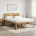 vidaXL Podwójna rama łóżka z wezgłowiem ROSTOCK Biały 135 x 190 cm