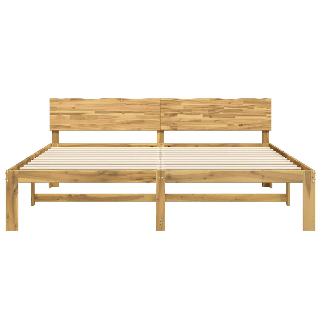 vidaXL Podwójna rama łóżka z wezgłowiem ROSTOCK Biały 180 x 200 cm