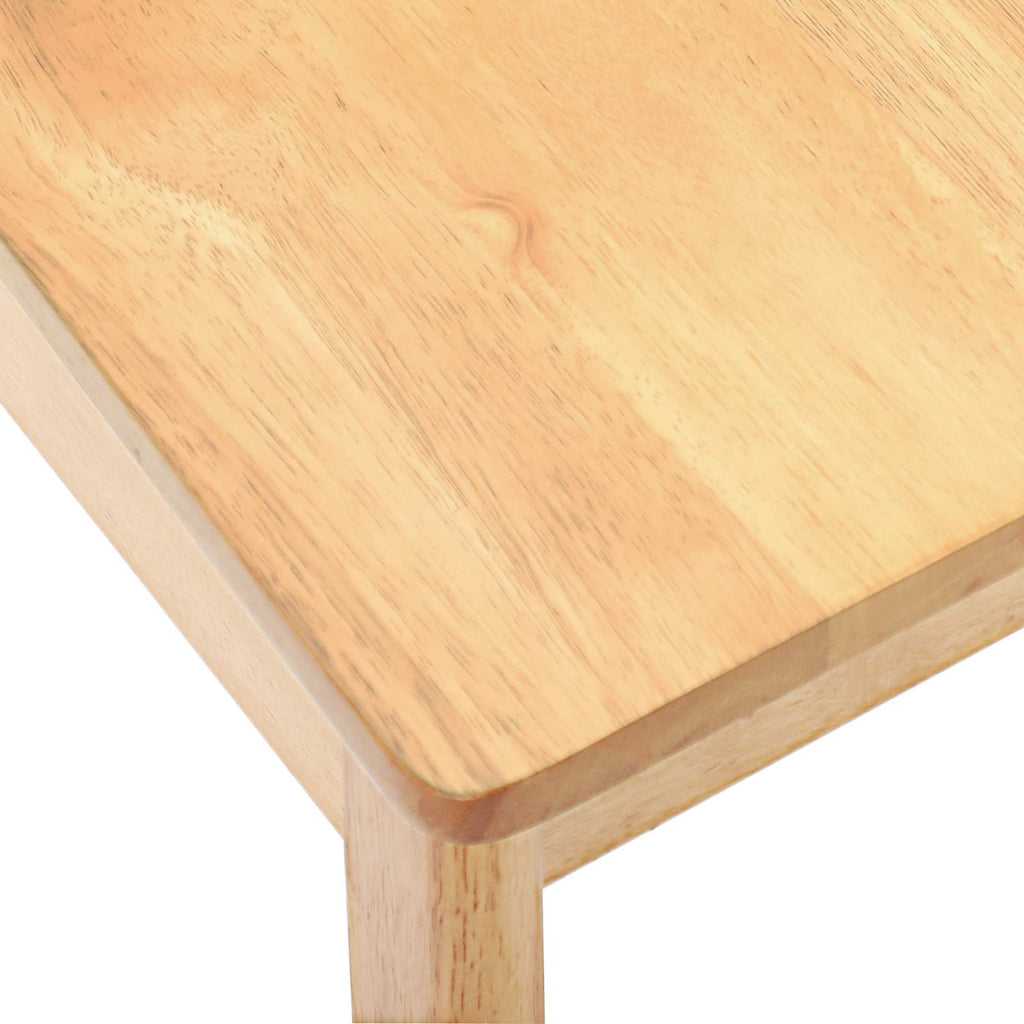 vidaXL Krzesło jadalniane 2 pcs Naturalny Solidne drewno kauczukowe