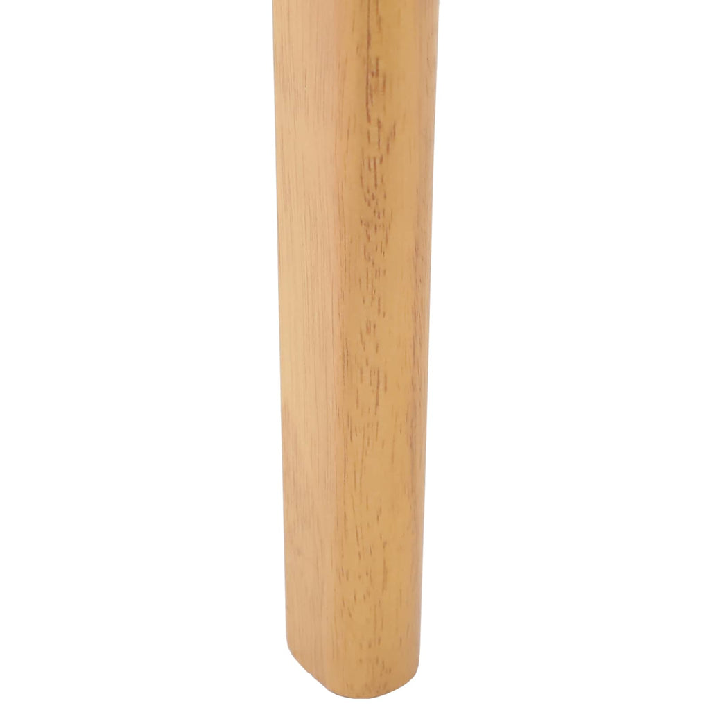 vidaXL Krzesło jadalniane 2 pcs Naturalny Solidne drewno kauczukowe