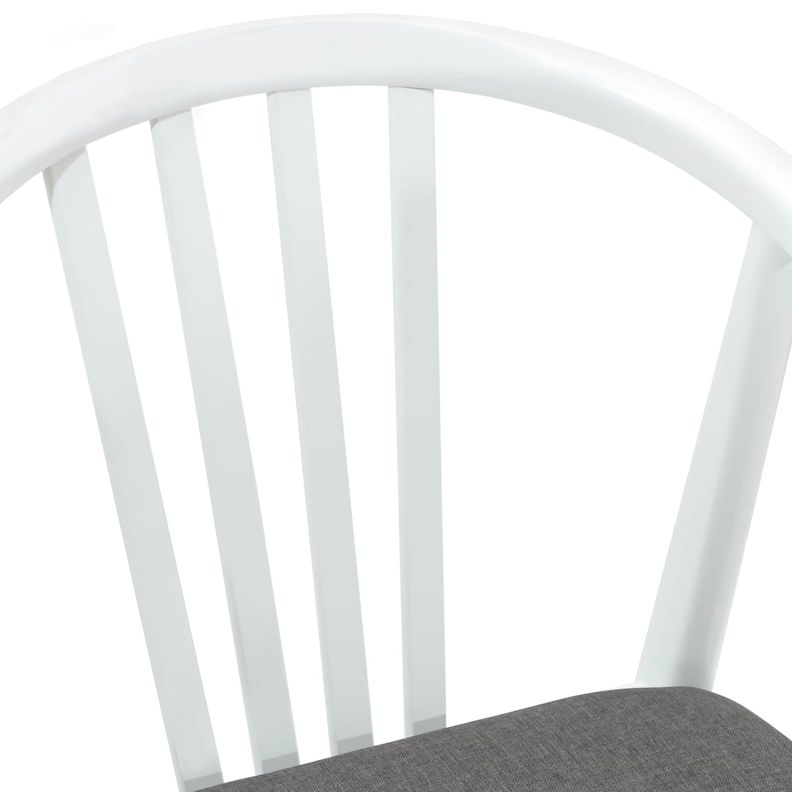 vidaXL Krzesło jadalniane 2 pcs Biały i szary