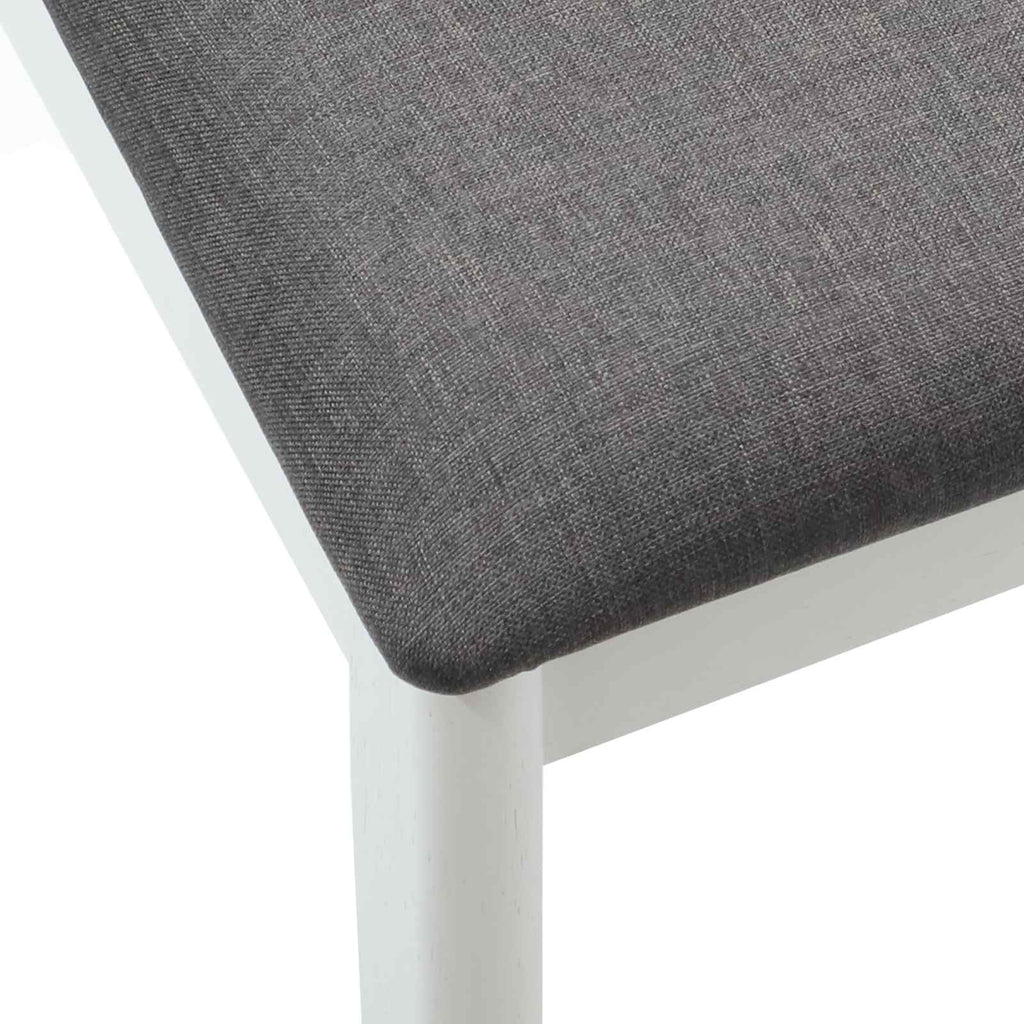 vidaXL Krzesło jadalniane 2 pcs Biały i szary