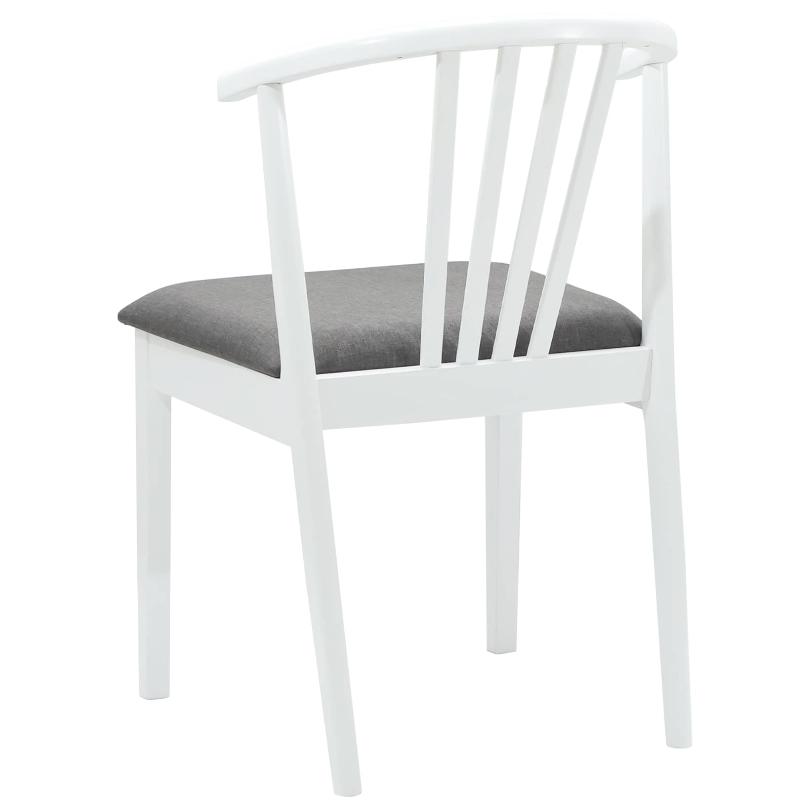 vidaXL Krzesło jadalniane 2 pcs Biały i szary