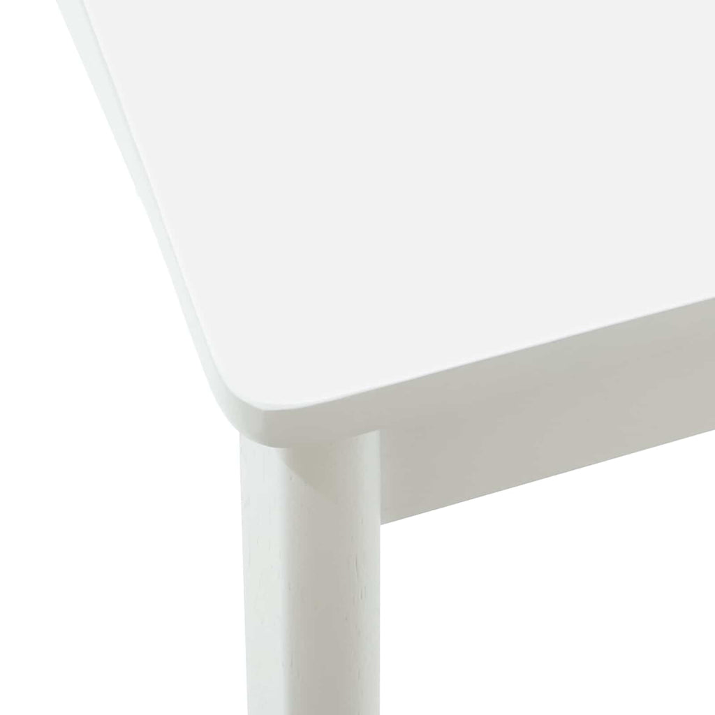 vidaXL Krzesło jadalniane 2 pcs Biały Solidne drewno kauczukowe