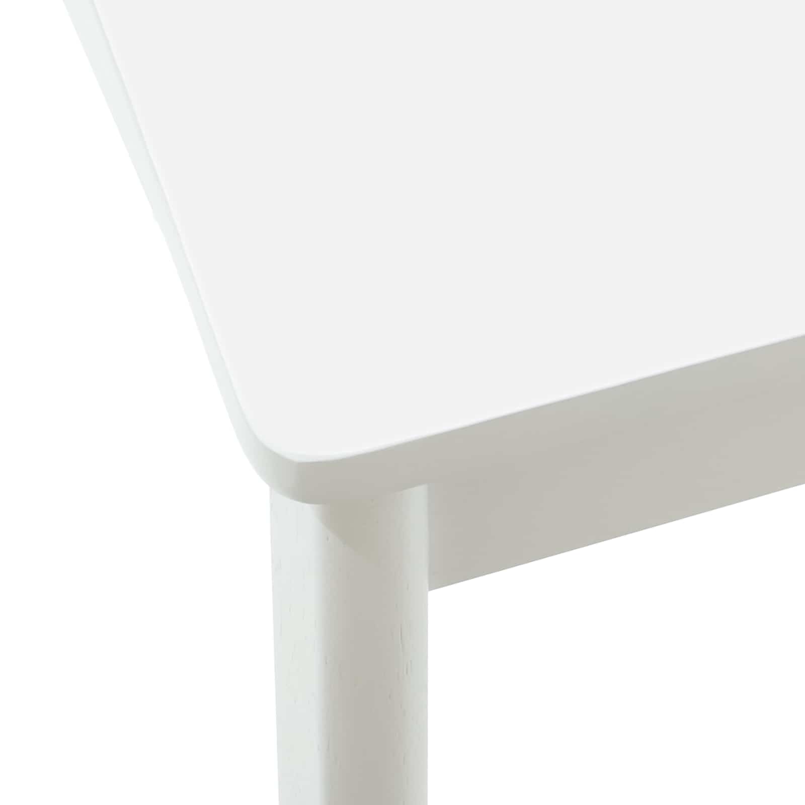 vidaXL Krzesło jadalniane 2 pcs Biały Solidne drewno kauczukowe
