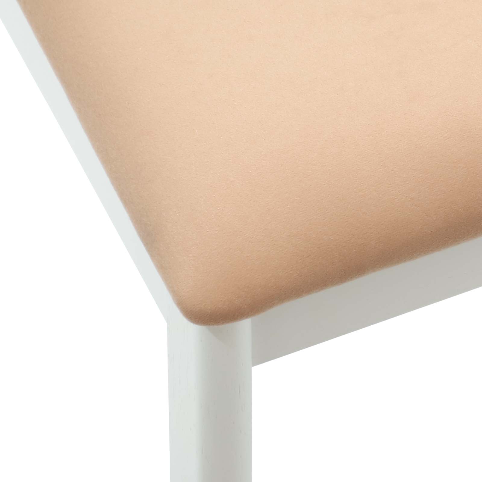 vidaXL Krzesło jadalniane 2 pcs Biały i brązowy Drewno Gumowe
