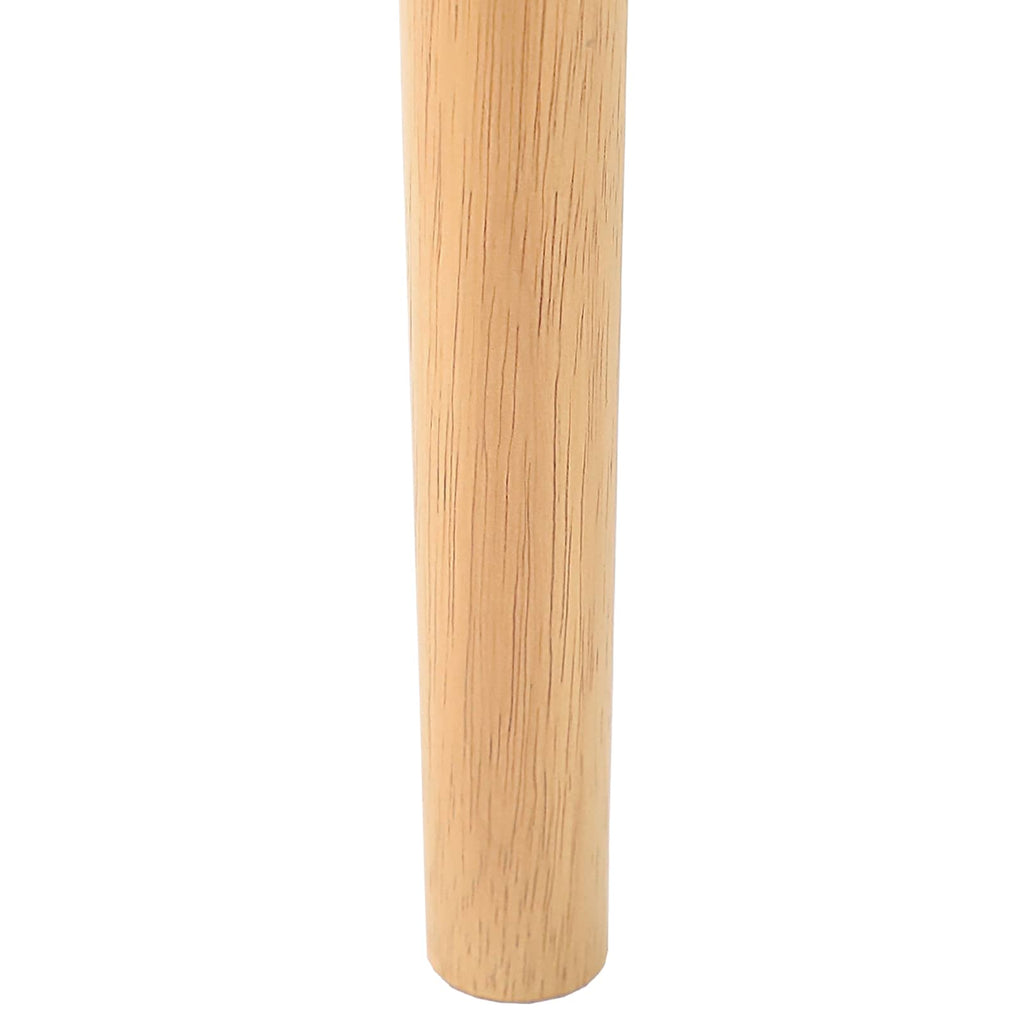 vidaXL Krzesło jadalniane 2 pcs Naturalny i jasny Drewno Gumowe