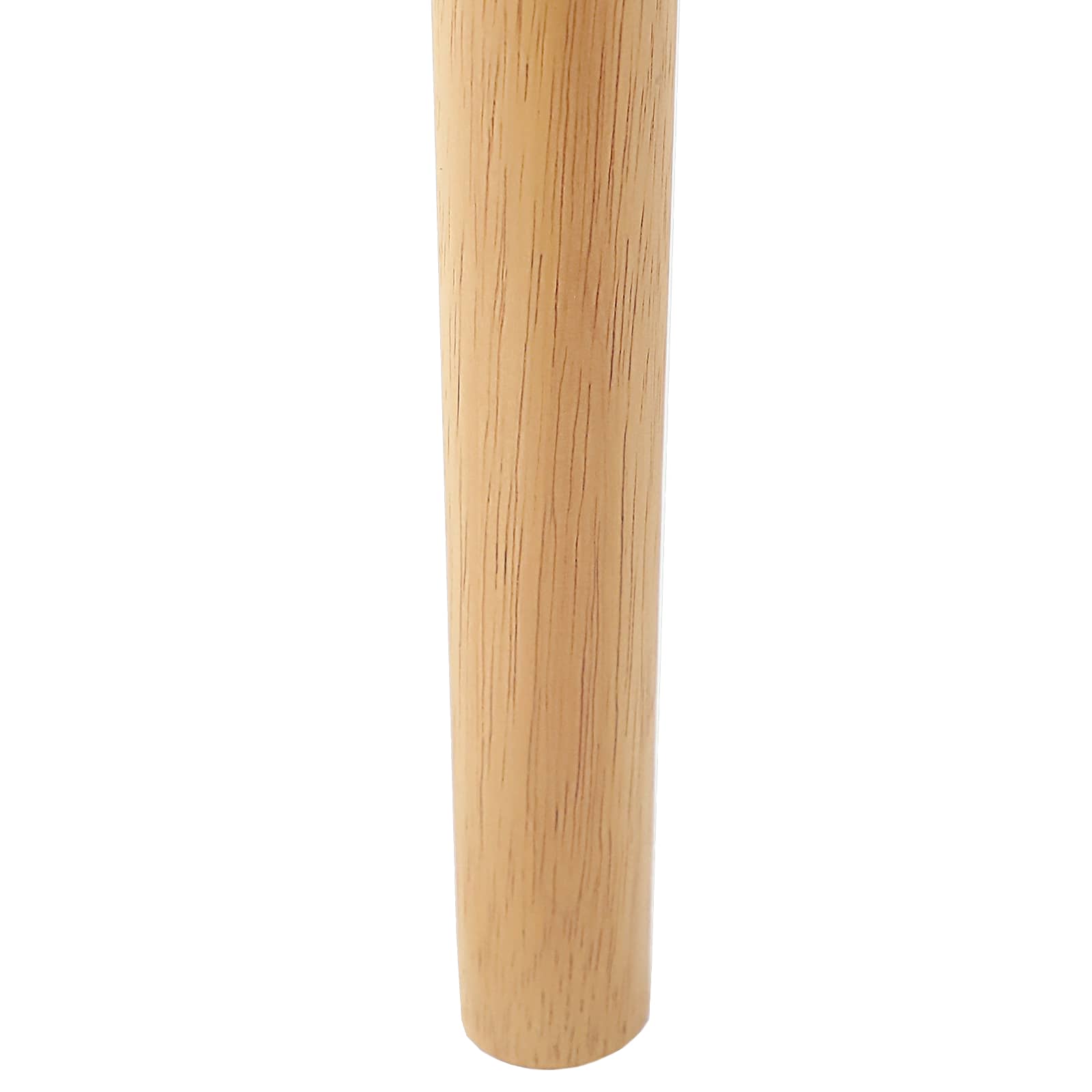 vidaXL Krzesło jadalniane 2 pcs Naturalny Drewno Gumowe