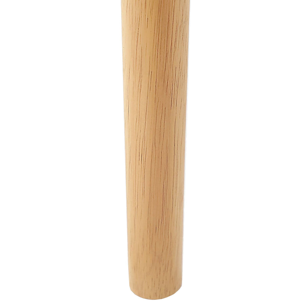vidaXL Krzesło jadalniane 2 pcs Naturalny i jasny Drewno Gumowe