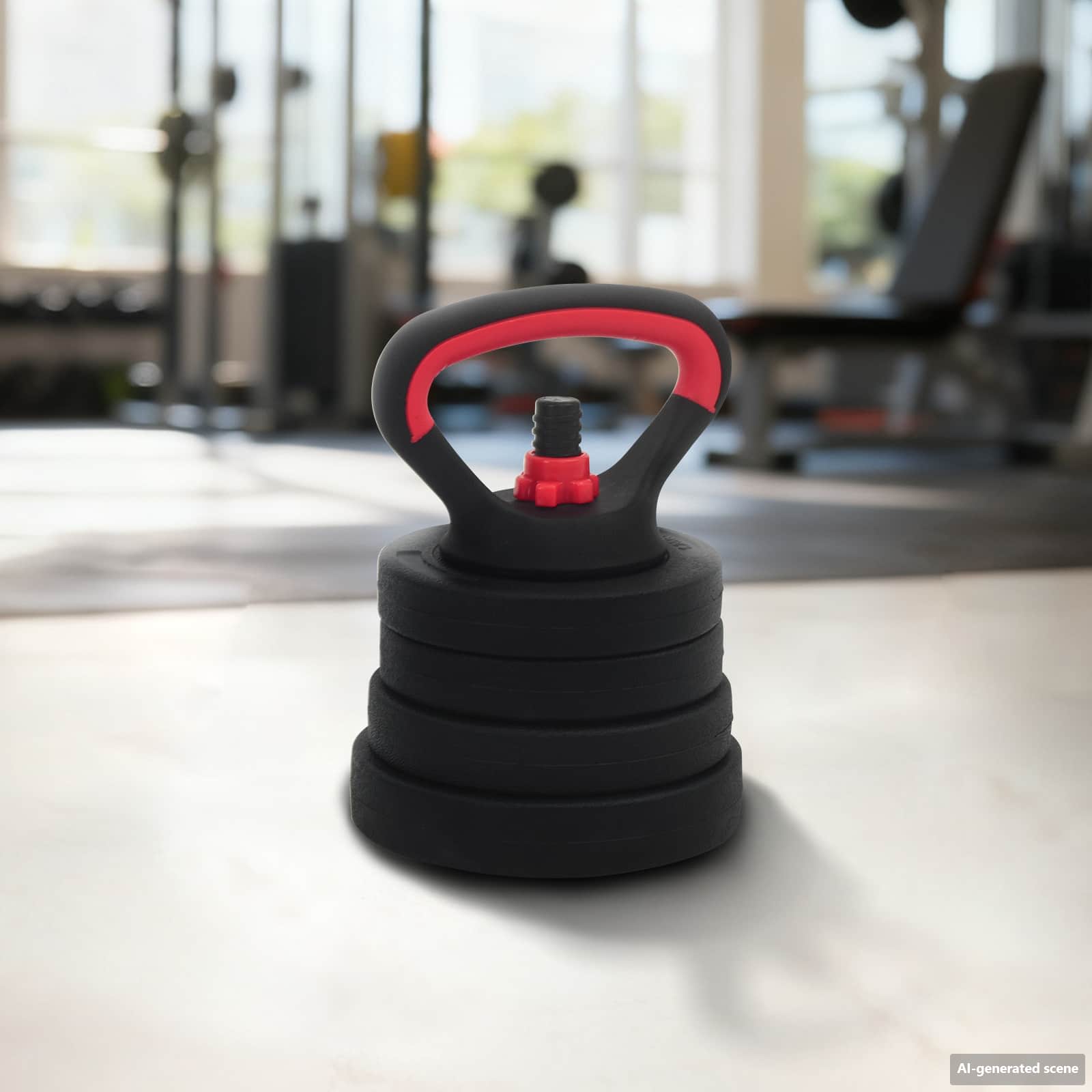 vidaXL Zestaw Hantli 4w1: Hantla, Sztanga, Kettlebell 20 kg
