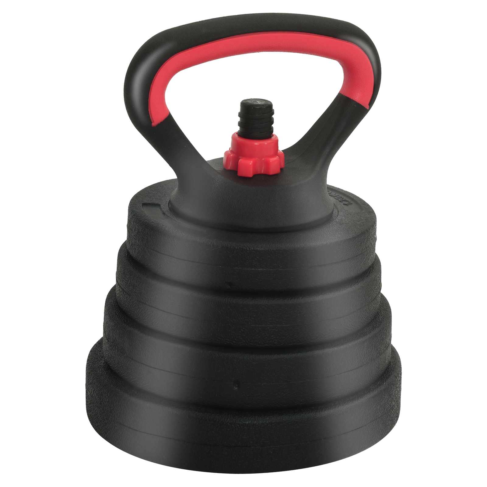 vidaXL Zestaw Hantli Barbell Kettlebell 4 w 1 30 kg Czarny i czerwony