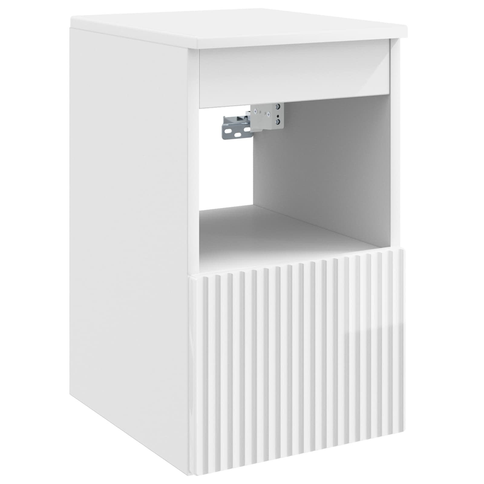 vidaXL Zestaw Szafek Łazienkowych 3 szt. Biały wysoki połysk
