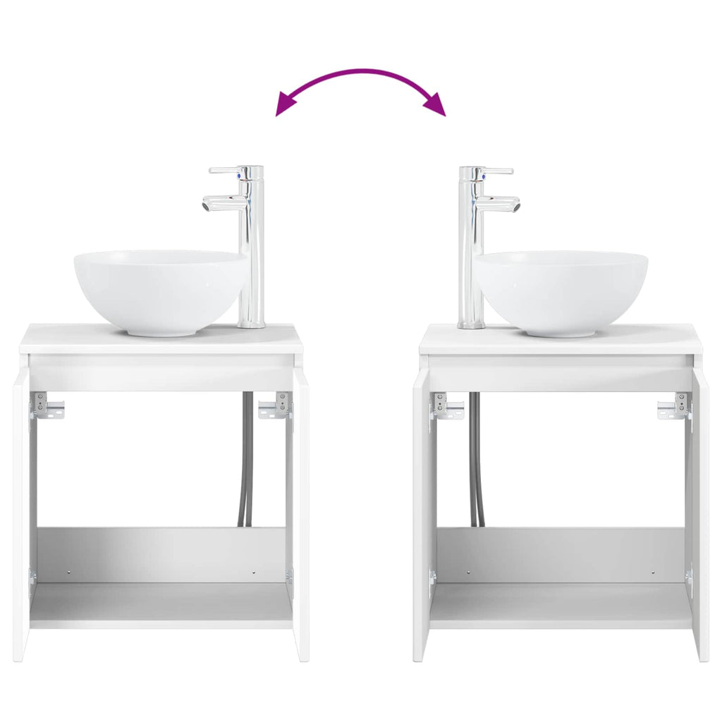 vidaXL Zestaw Szafek Łazienkowych 3 szt. Biały 49,5 x 41 x 64,5 cm