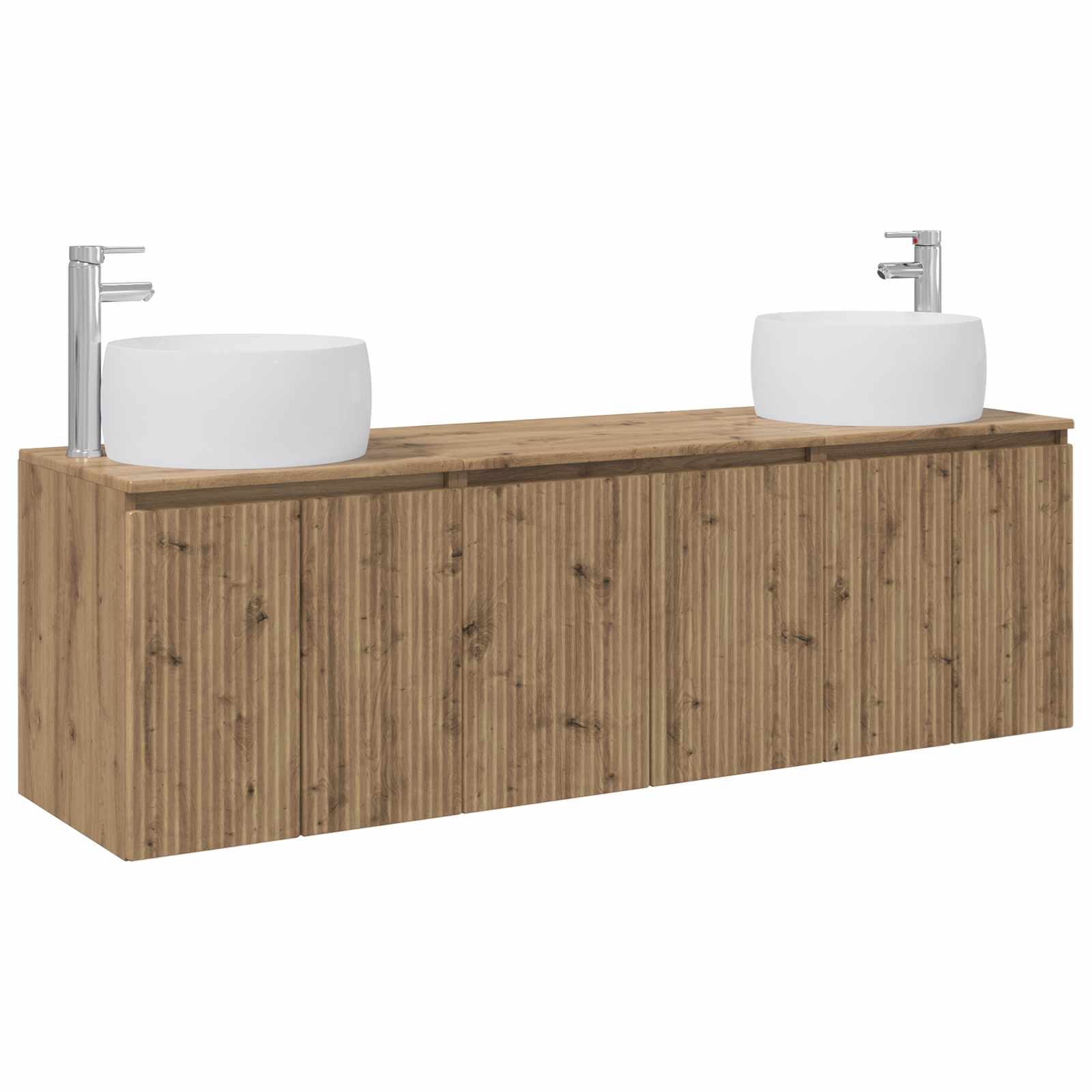 vidaXL Zestaw Szafek Łazienkowych 3 szt. Dąb artisan